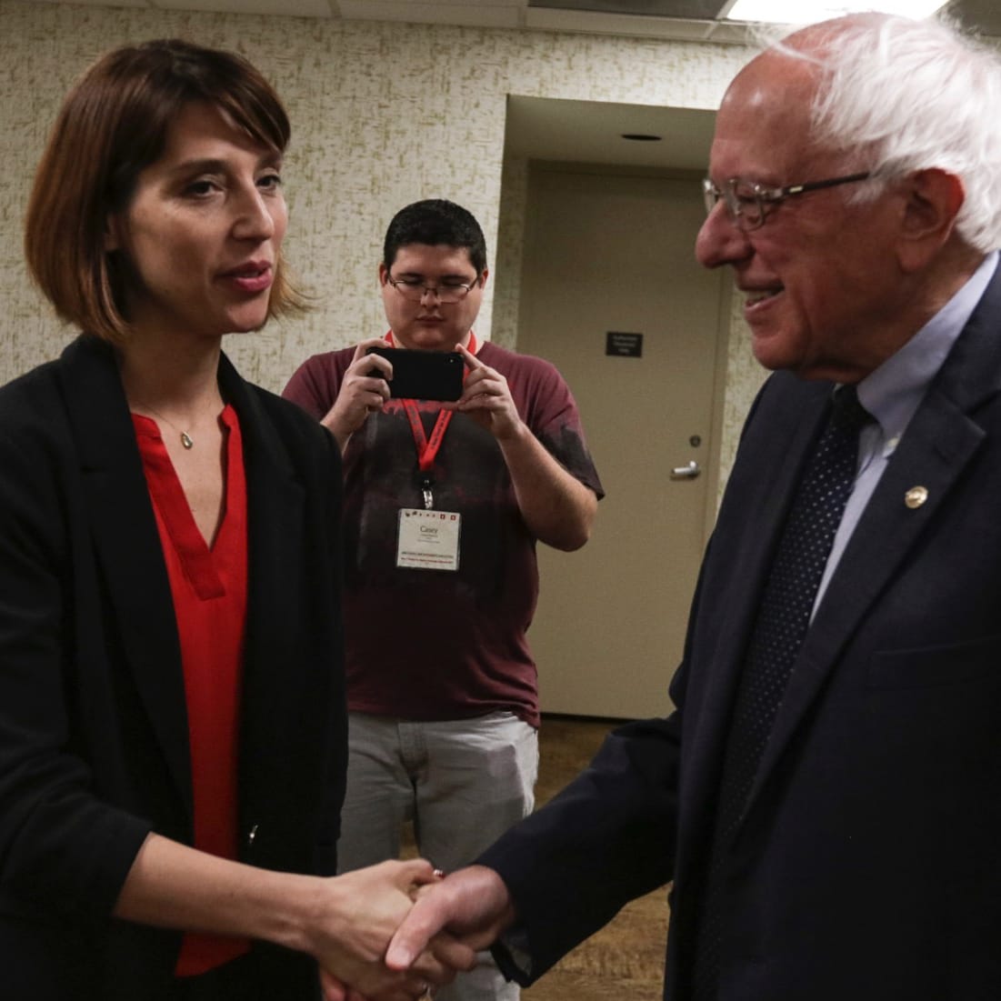 Anna Bakalis with Bernie Sanders Anna Bakalis with Bernie Sanders